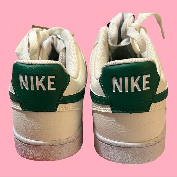 NWTIB! WOMEN’S NIKE COURT VISION LOW NEXT NATURE.  WHITE/SAIL/MALACHITE. SZ 10.5 - Picture 9 of 16